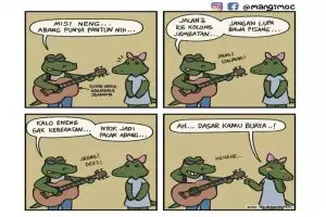 10 Komik strip mangimoc ini lucunya bikin senyum-senyum sendiri