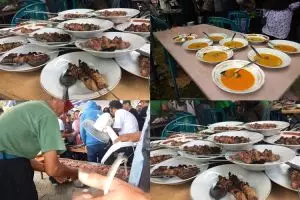 Sembelih 50 ekor kambing, warga Jogja pesta sate klatak