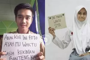15 Foto 'ayah-ibu waktu SMA' ini lagi hits, kamu ikutan nggak?
