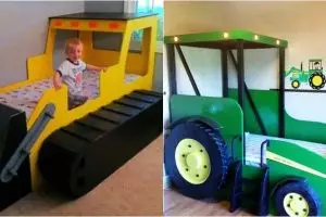 10 Inspirasi tempat tidur anak laki-laki bertema mobil ini keren abis