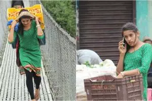 Penjual sayur cantik ini bikin banyak orang gagal fokus