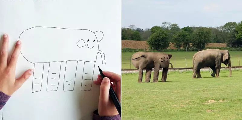 15 Karya editan seorang ayah ini terinspirasi sketsa anaknya, lucunya