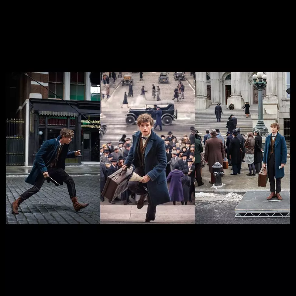 10 Foto behind the scene Fantastic Beasts, film prekuel Harry Potter