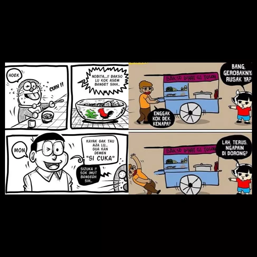 13 Komik tukang bakso ini siap cerahkan harimu saat kelaparan