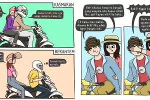 15 Komik strip lika-liku asmara ini bikin senyum-senyum sendiri
