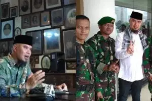 Kenakan peci hitam, Ahmad Dhani ikut aksi 4 November
