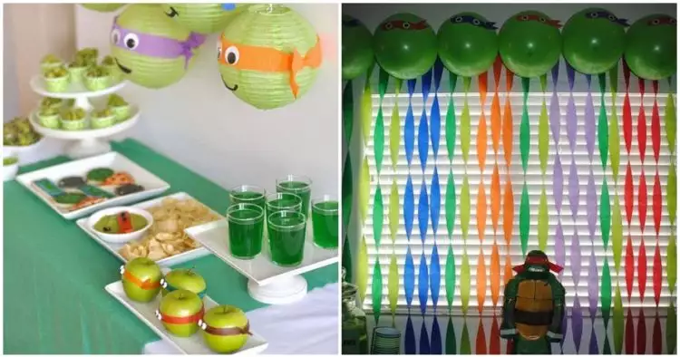 15 Foto dekor Kura-kura Ninja ini bisa jadi inspirasi acara ultah anak