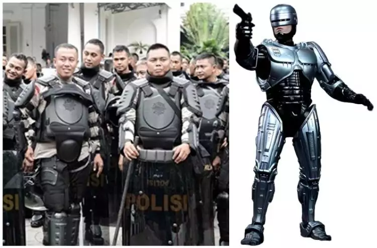 Media asing sebut polisi Indonesia mirip 'Robocop'