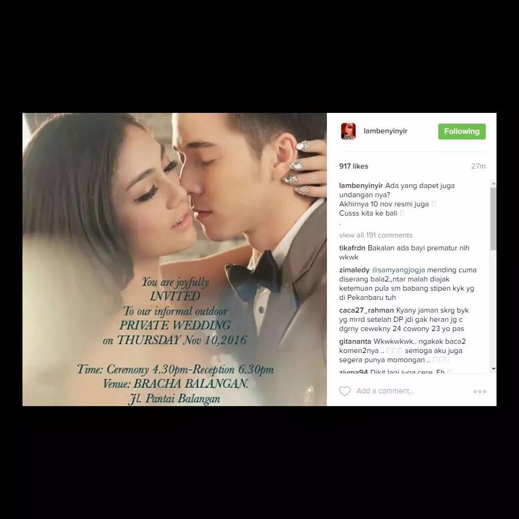 Beredar kabar Stefan-Celine akan nikah 10 November di Bali, benarkah?