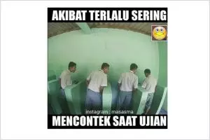 10 Meme 'terlalu sering nyontek' ini nyindir sekaligus bikin ngakak