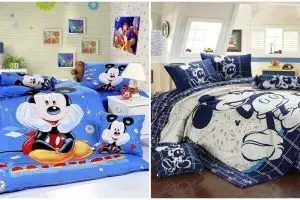 15 Bed cover bertema Mickey Mouse ini bikin tidur anak makin nyenyak
