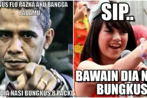 Ngetren lagi, 10 meme 'nasi bungkus' ini dijamin bikin kamu ketawa