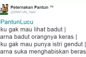10 Pantun kocak ini ngocol abis, ada yang garing nggak ya?