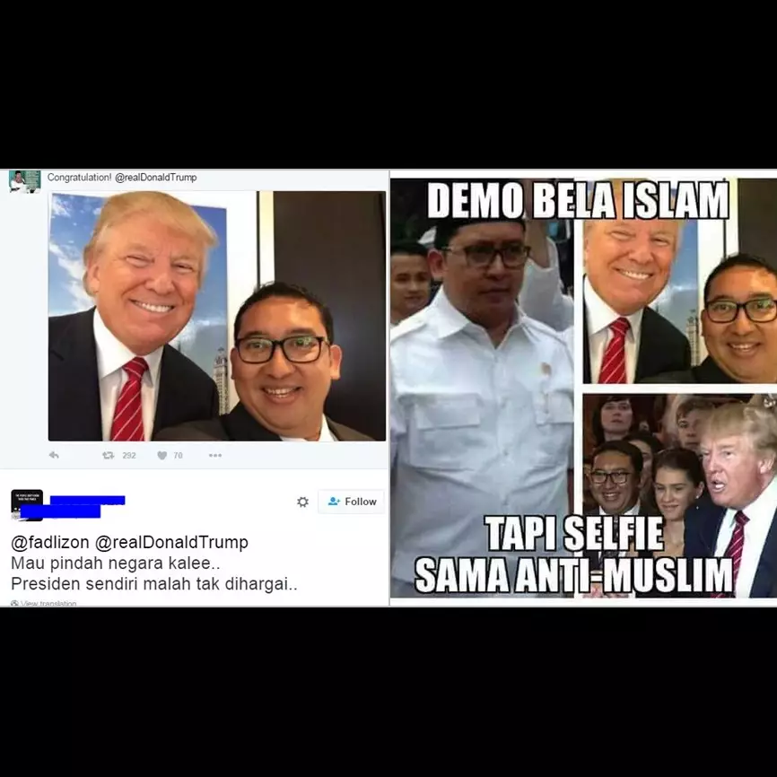 Ucapkan selamat ke Donald Trump, Fadli Zon kena bully netizen