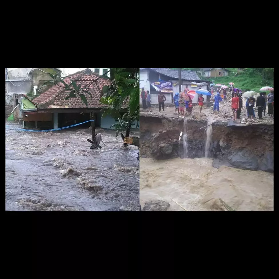 Ini foto-foto saat banjir bandang terjang Garut Selatan