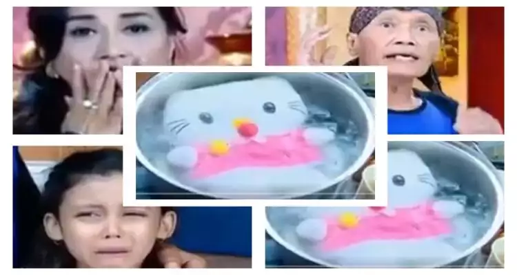 Netizen heboh adegan boneka Hello Kitty direbus di sinetron, kocak
