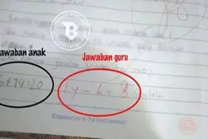 Soal matematika ini bikin bingung, jawaban siswa atau guru yang benar?