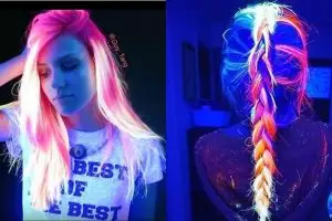 Tren rambut glow in the dark ini menjadi hype, keren banget