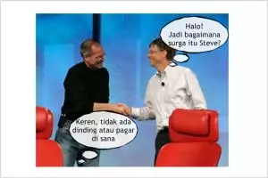 Obrolan Steve Jobs & Bill Gates tentang kondisi 'surga' ini kocak abis