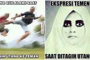 10 Meme 'nagih utang' ini lucunya banyak dan nyindirnya mak jleb