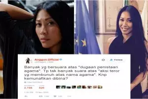 Kicauan Anggun soal 'penistaan agama' ini mendadak viral, ngena banget
