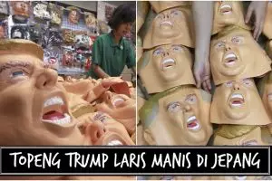 Terpilih jadi presiden AS, topeng Donald Trump laris manis di Jepang