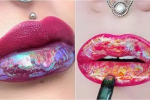 Tren baru lipgloss yang bikin bibirmu berhologram, tertarik coba?