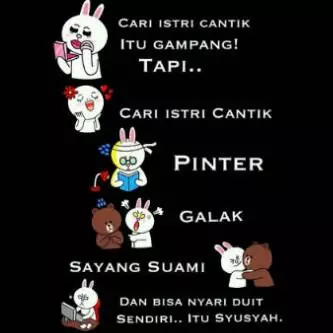 12 Meme kisah cinta ala sticker LINE ini kocak abis, bikin kamu ketawa