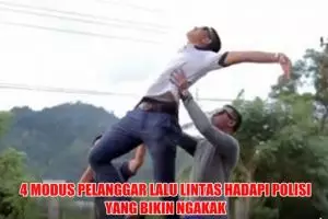 Video 4 modus pelanggar lalin hadapi razia polisi ini lucu binggo