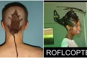 10 Gaya rambut ini bakal bikin kamu ketawa seharian, nyentrik banget