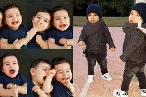 13 Potret Agit dan Sidar, si kembar yang jadi idola baru di Instagram