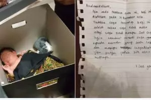 Bayi ditinggalkan di masjid, pesan suratnya 'tak mampu' merawat, duh..