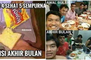 13 Meme 'akhir bulan' ini bisa hibur tanggal tuamu, cuabis