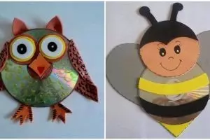 14 Ide bikin mainan cantik dari CD bekas, balita & anak pasti suka