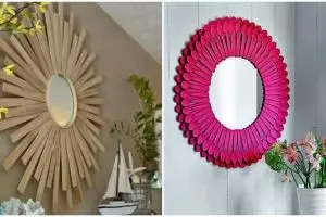 15 Inspirasi bikin bingkai cermin sesukamu di rumah, biar makin meriah