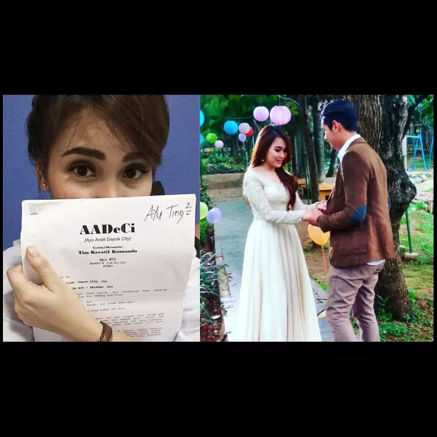 Perdana main sinetron, begini gaya Ayu Ting Ting saat syuting AADeCi
