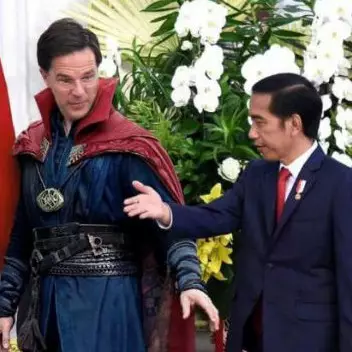 PM Belanda yang kunjungi Presiden Jokowi ini mirip Doctor Strange
