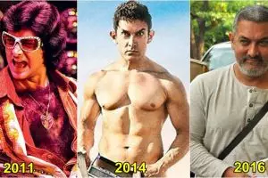 16 Transformasi penampilan Aamir Khan di berbagai film, kontras banget