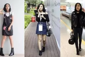 Tubuhmu mungil? 10 gaya busana Rinni Wulandari ini bisa kamu tiru