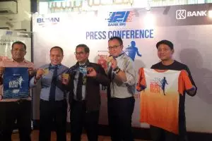Lomba lari ulang tahun bank ini memakai teknologi digital, keren