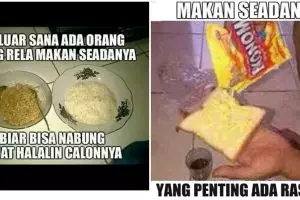 10 Meme 'makan seadanya' ini ingatkan kamu kalau ngenes itu nyata