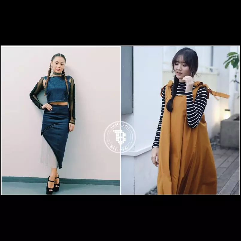 Lagi hits, begini gaya 10 aktris Indonesia bergaya rambut kepang