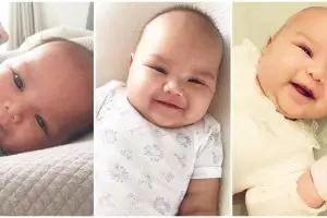 10 Foto Clover Satin Albar, anak kedua Fachri Albar yang lucu abis