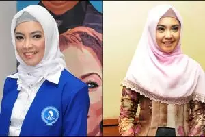 Bagikan jeruk di aksi 'Super Damai 212', Ingrid Kansil bikin adem