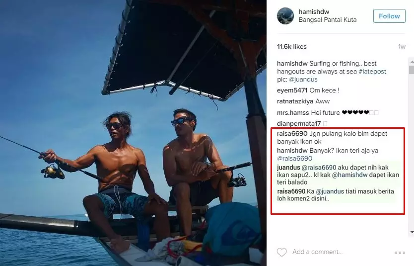 4 Komentar romantis Raisa di Instagram Hamish Daud, bikin ikutan baper