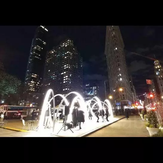 Bermain hammock di tengah kota jadi tren di New York