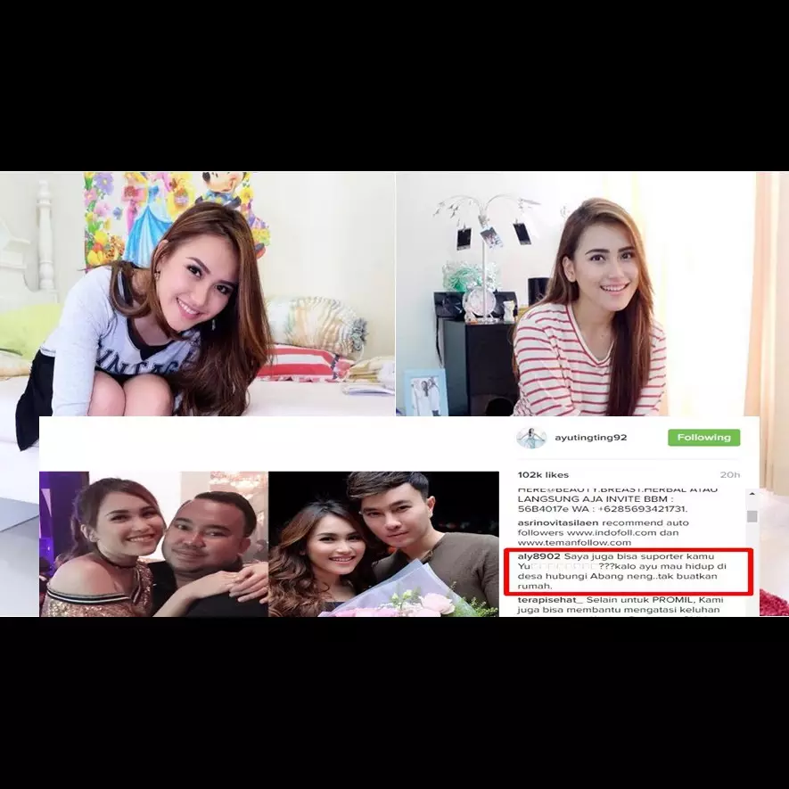 11 Komentar netizen untuk Ayu Ting Ting ini bikin tepok jidat