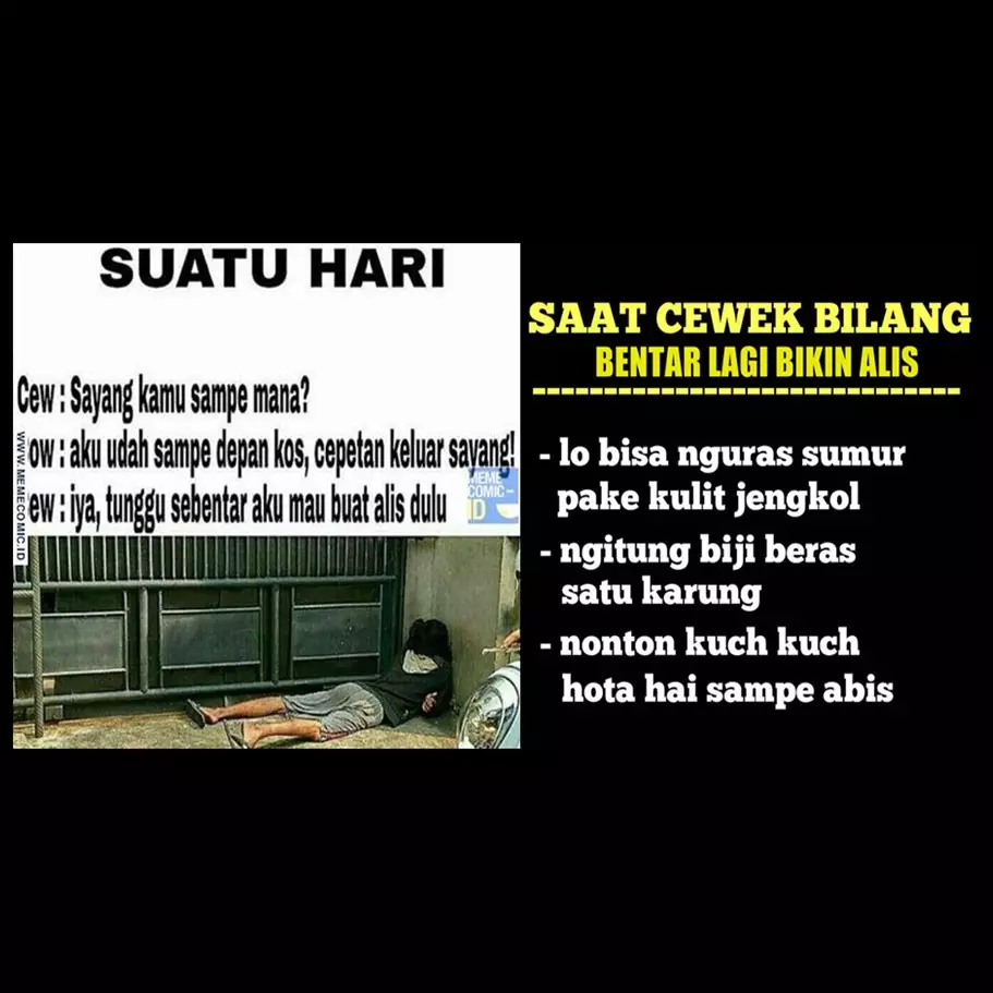 10 Meme 'nunggu cewek buat alis' ini lucunya agak getir 