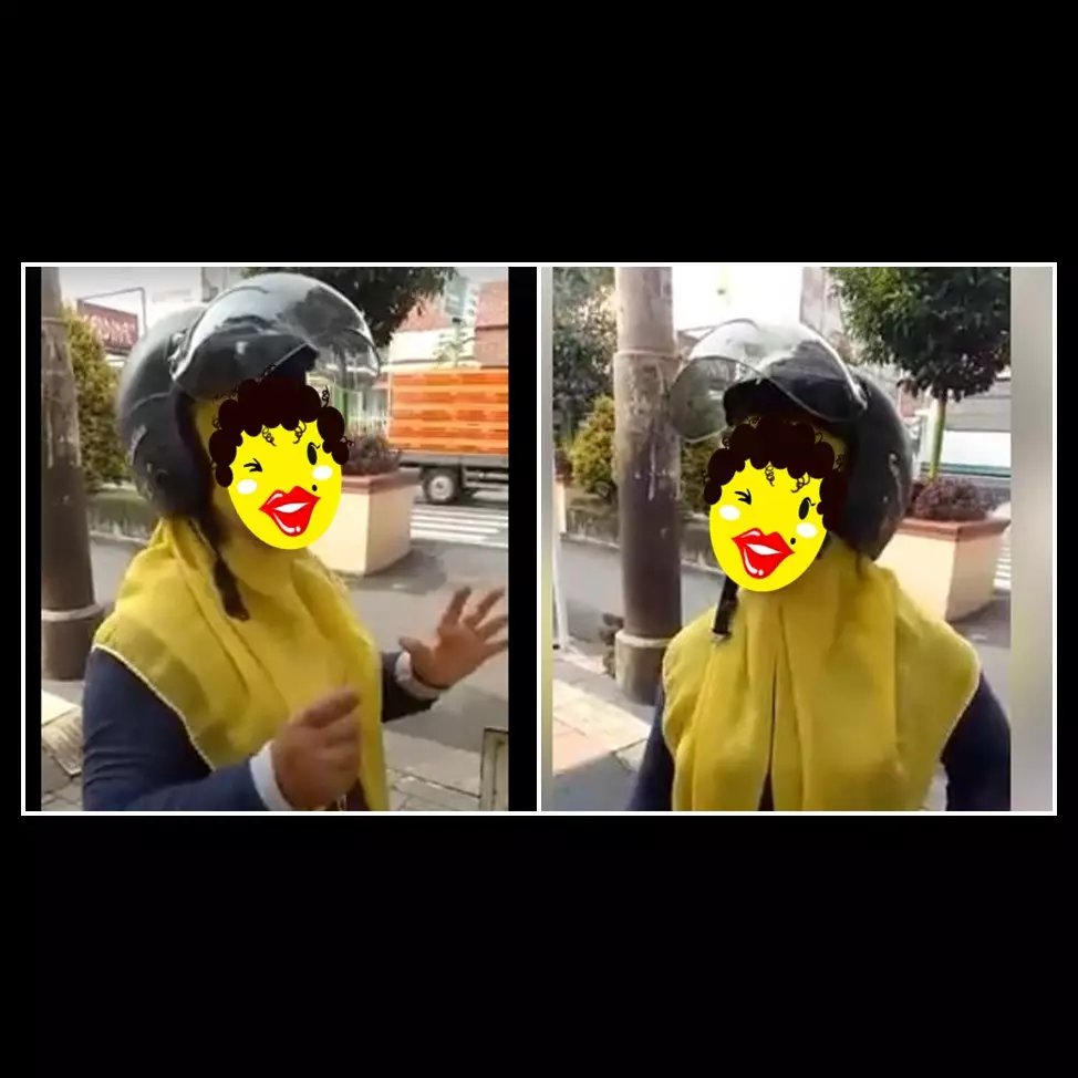 The power of emak-emak, ditilang malah kasih 'ceramah' ke polisi 