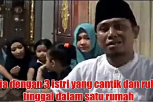 Pengakuan pria & 3 istrinya yang akur dalam satu rumah ini bikin kaget
